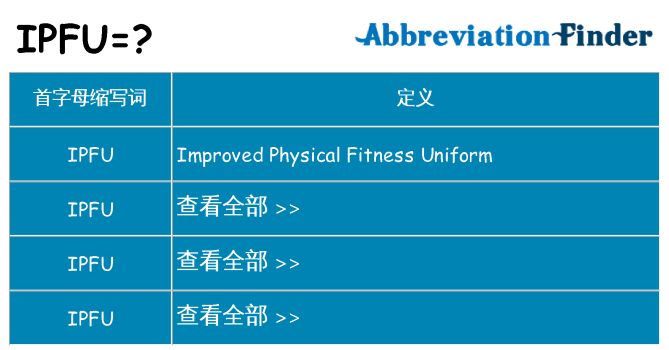 ipfu 代表什么