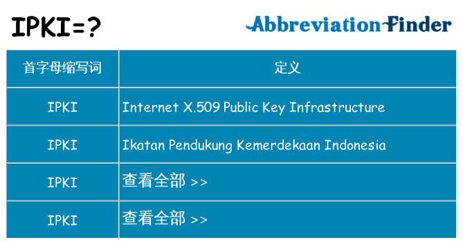 ipki 代表什么