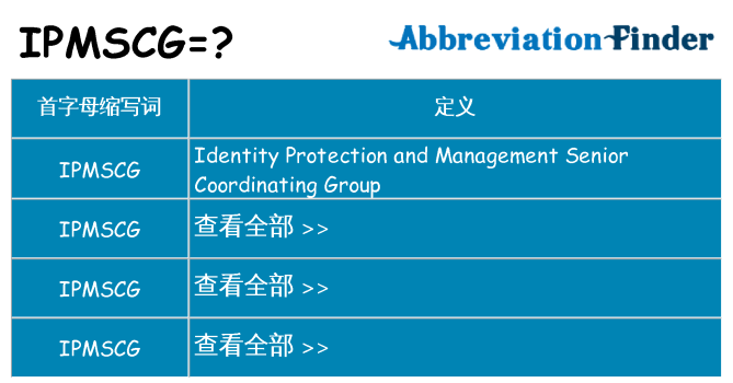 ipmscg 代表什么