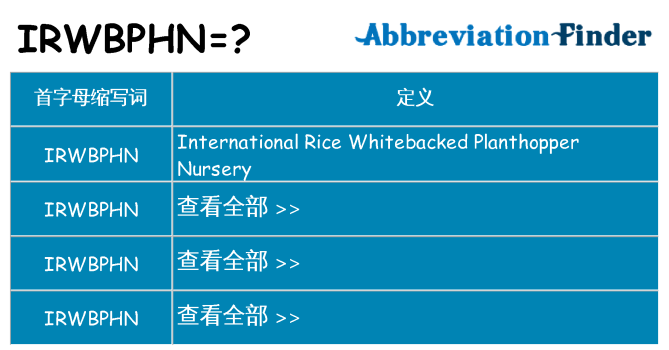 irwbphn 代表什么