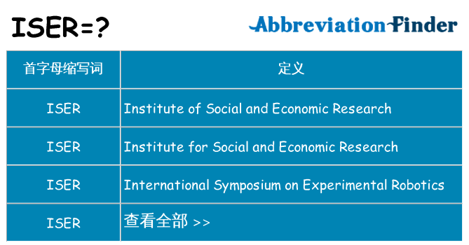 iser 代表什么