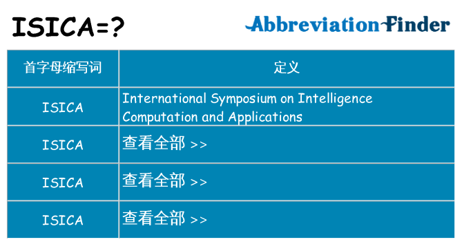 isica 代表什么