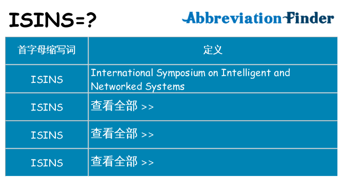 isins 代表什么