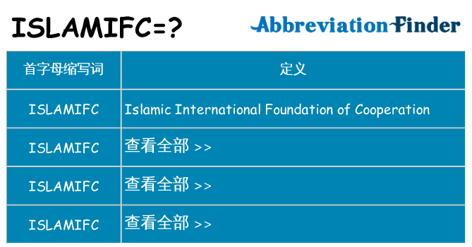 islamifc 代表什么