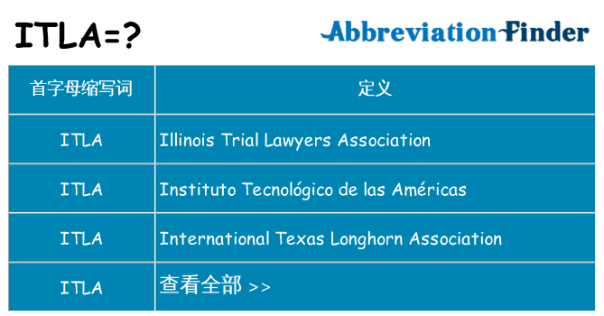 itla 代表什么