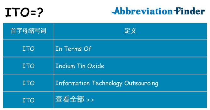 ito 代表什么
