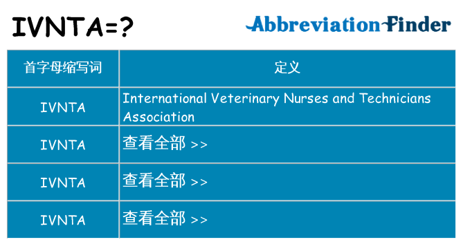 ivnta 代表什么