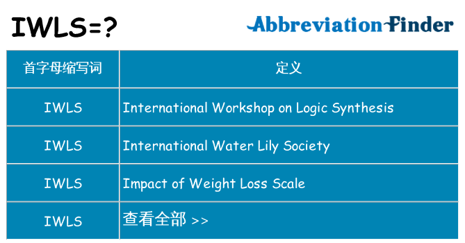 iwls 代表什么
