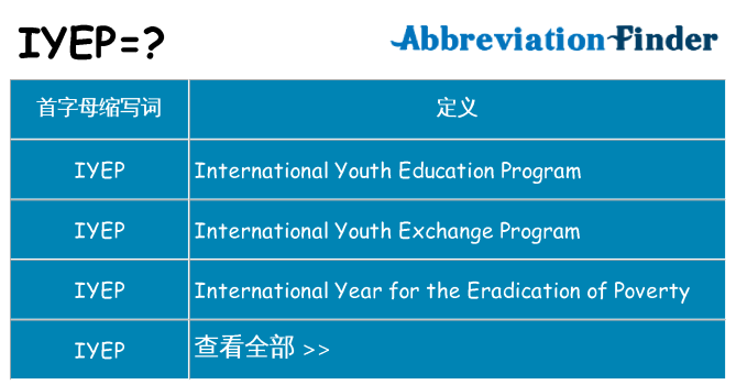iyep 代表什么