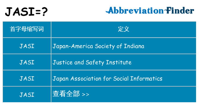 jasi 代表什么