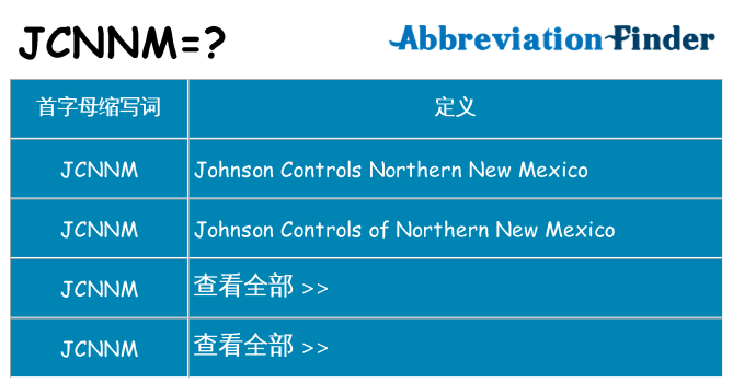jcnnm 代表什么