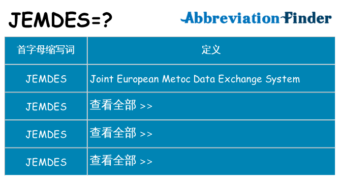 jemdes 代表什么