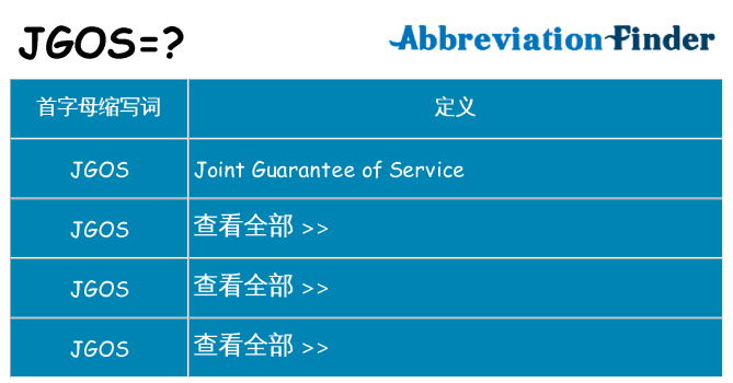 jgos 代表什么