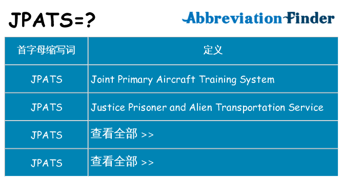jpats 代表什么