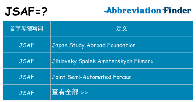 jsaf 代表什么