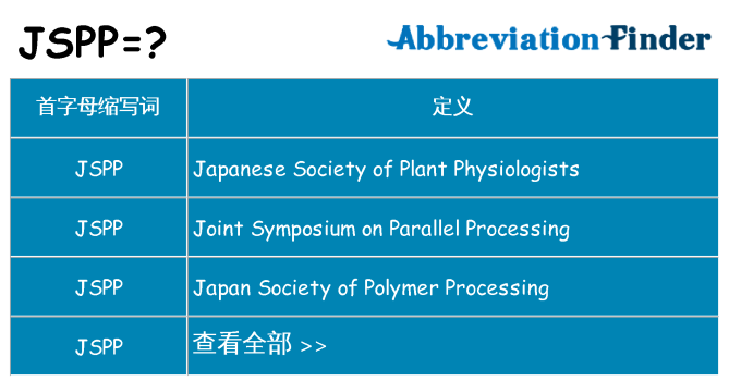 jspp 代表什么