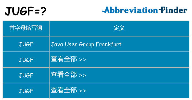 jugf 代表什么