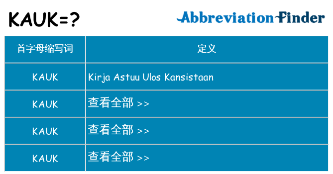 kauk 代表什么