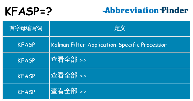 kfasp 代表什么