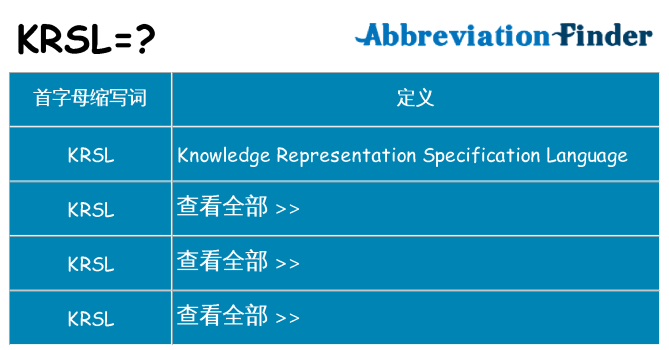 krsl 代表什么