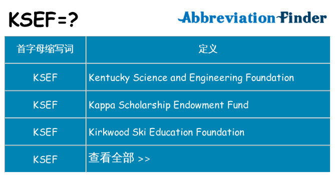 ksef 代表什么