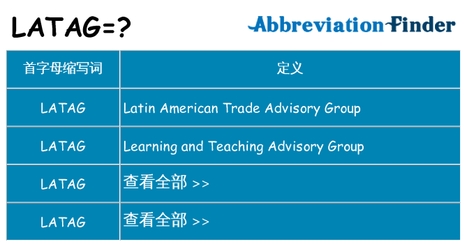 latag 代表什么