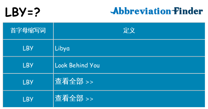 lby 代表什么