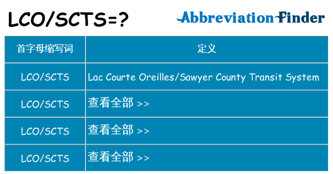 lcoscts 代表什么