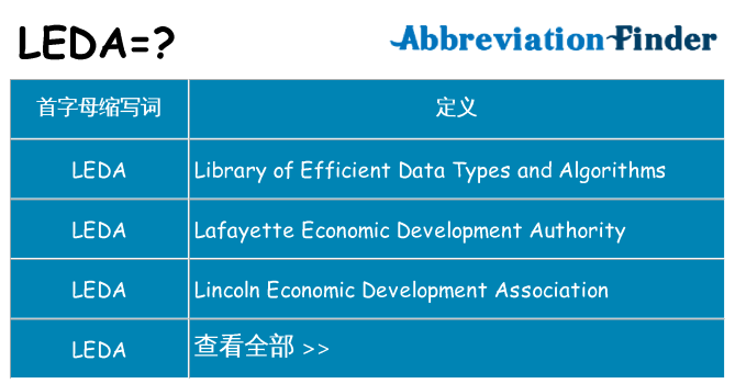 leda 代表什么