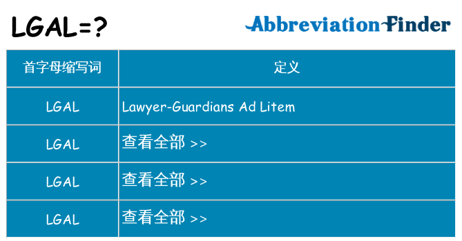 lgal 代表什么