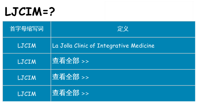 ljcim 代表什么