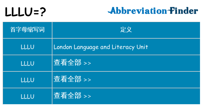 lllu 代表什么