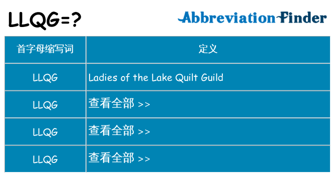 llqg 代表什么