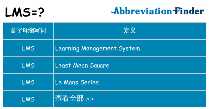 lms 代表什么
