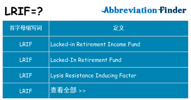 lrif 代表什么