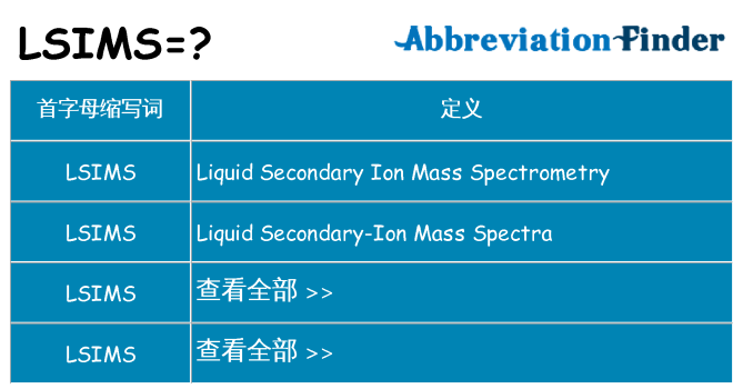 lsims 代表什么