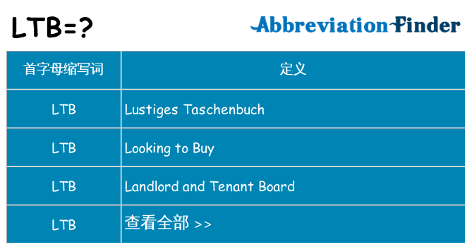 ltb 代表什么