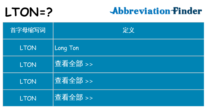 lton 代表什么