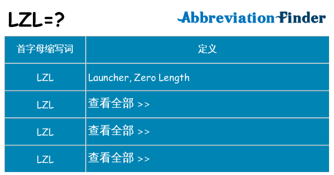 lzl 代表什么