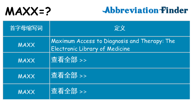 maxx 代表什么