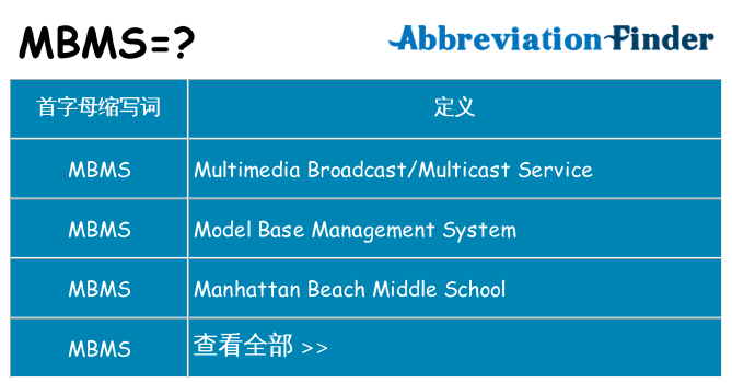 mbms 代表什么