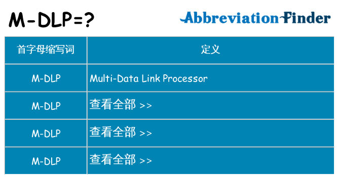 m-dlp 代表什么