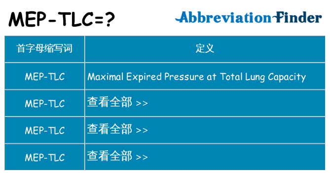 mep-tlc 代表什么