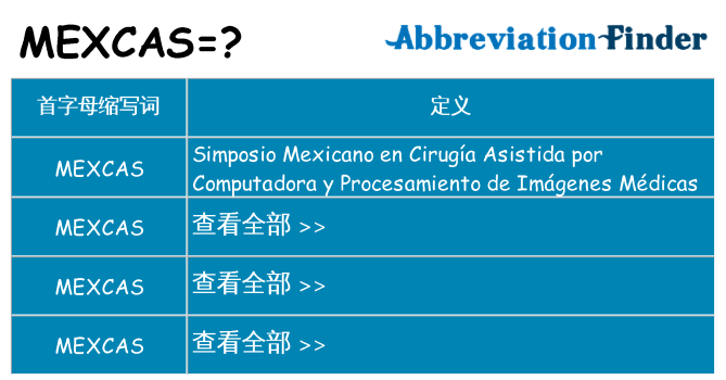 mexcas 代表什么