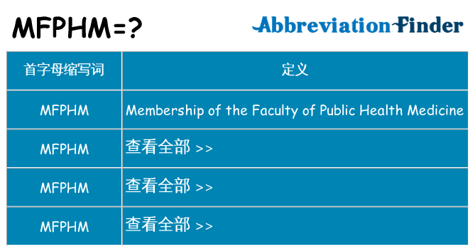 mfphm 代表什么