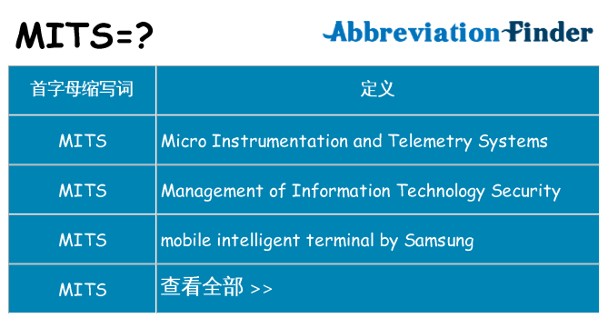 mits 代表什么