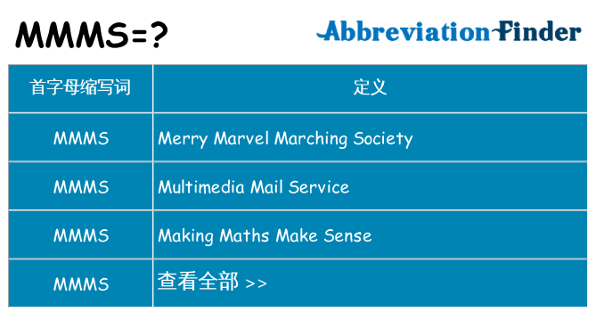 mmms 代表什么