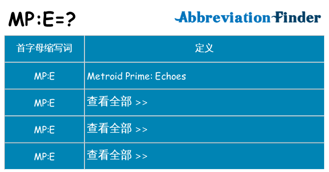 mpe 代表什么