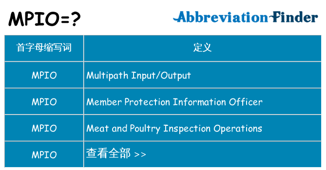 mpio 代表什么
