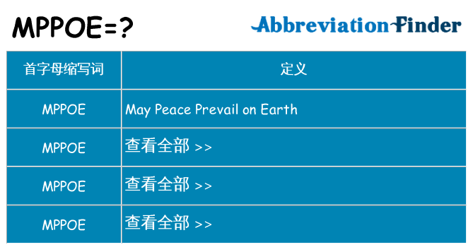 mppoe 代表什么